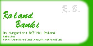 roland banki business card